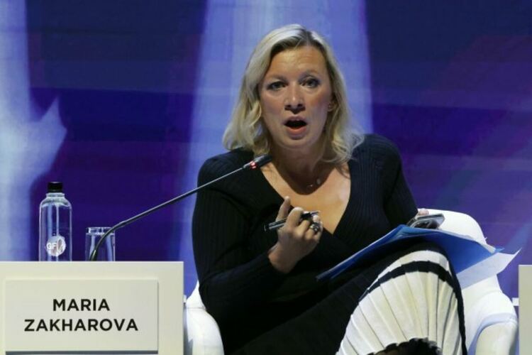 Руското външно министерство обвини украинския президент Володимир Зеленски, че провокира ядрена война. Говорителят на руското външно ведомство Мария Захарова предупреди България и Турция да очакват &bdquo;екологичен удар&ldquo; в Черно море. Сн.ЕПА/БГНЕС