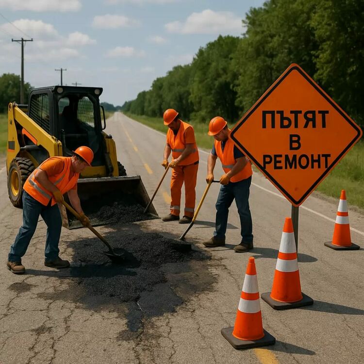 По много пътища има ремонт на парче