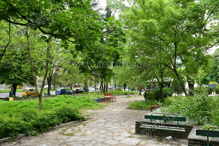 С нова техника косят тревата в хасковските паркове