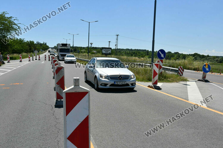 Ограничение 30 км/ч заради стартиралите дейности по кръговото на пътя Хасково&nbsp;&ndash; Димитровград