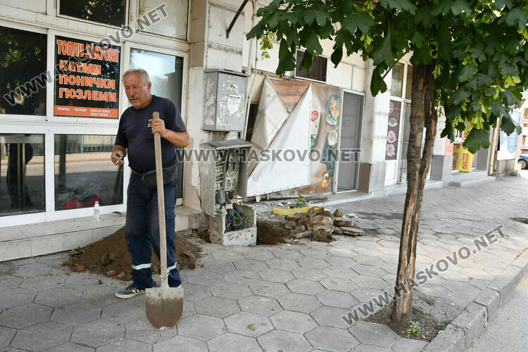 Млад шофьор разби електрическо табло в центъра на Хасково