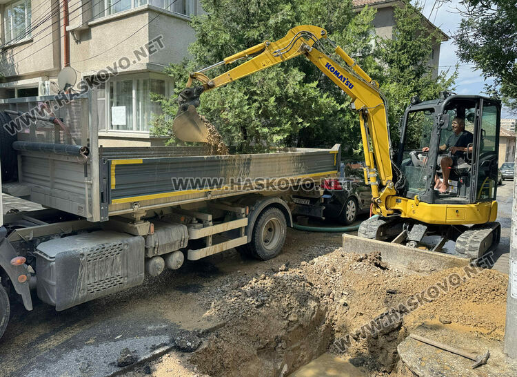 Локална авария остави района около жандармерията в Хасково без вода
