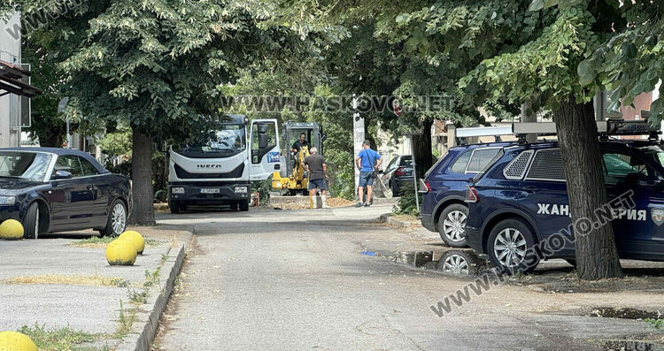 Локална авария остави района около жандармерията в Хасково без вода