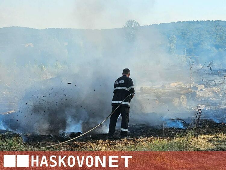Огнена стихия край Рогозиново: Горят 100 декара гора и дървен материал