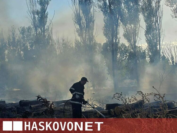 Огнена стихия край Рогозиново: Горят 100 декара гора и дървен материал
