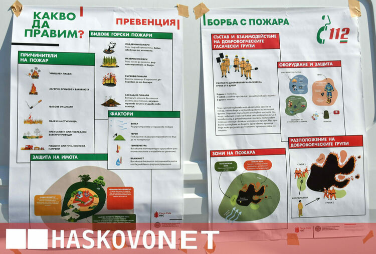 Доброволците от Хасково с ново оборудване и обучение за борба с горските пожари