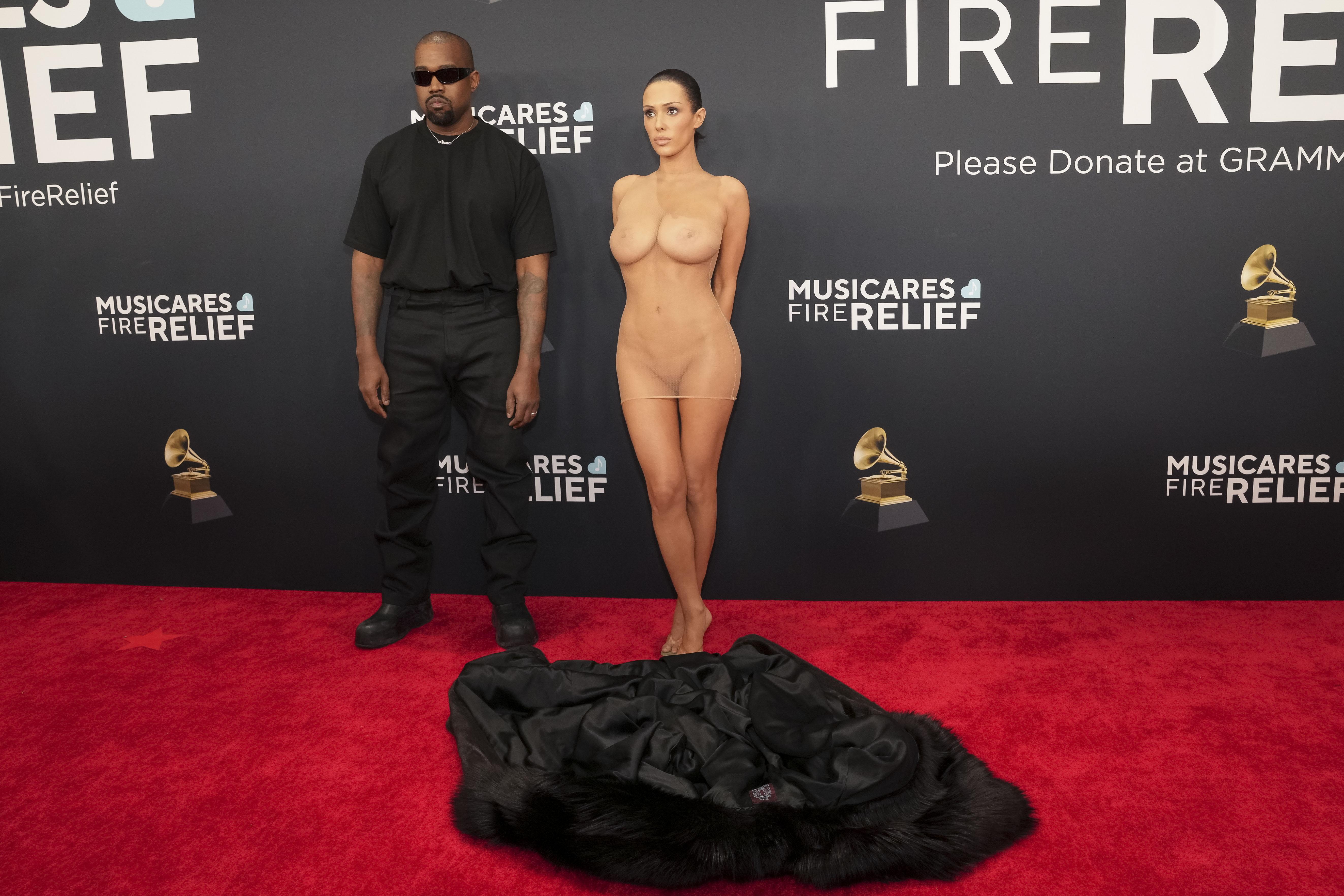 Kayne West and Bianca Censori