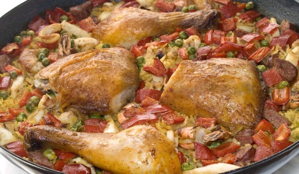 Пиле със зеленчуци и ориз