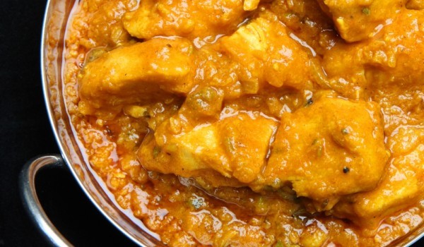Пиле по индийски с ананас
